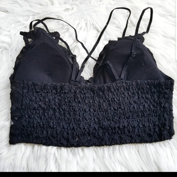 🛍PLUS SZ ROSIE in Black▪︎Lace Crochet Bralet - Picture 2 of 3